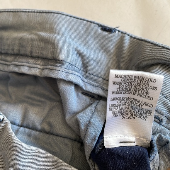 Rag Poets crop ankle raw hem folded cuff pants size 27 - Picture 6 of 10